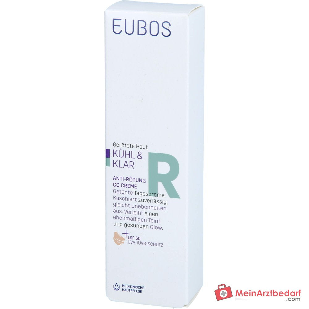 Eubos Kühl und Klar Anti-Rötung CC-Creme LSF 50, 30 ml.