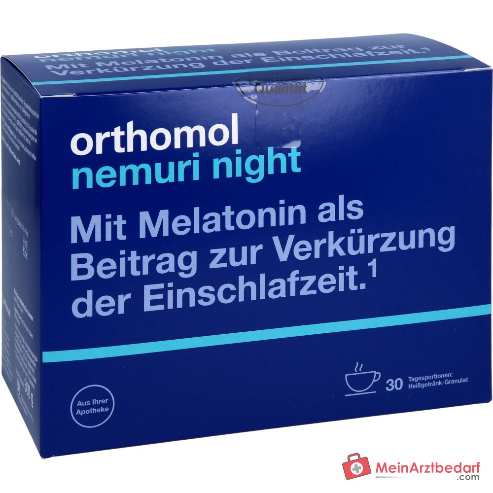 Orthomol Nemuri night Heißgetränk-Granulat, 30 x 10 g.