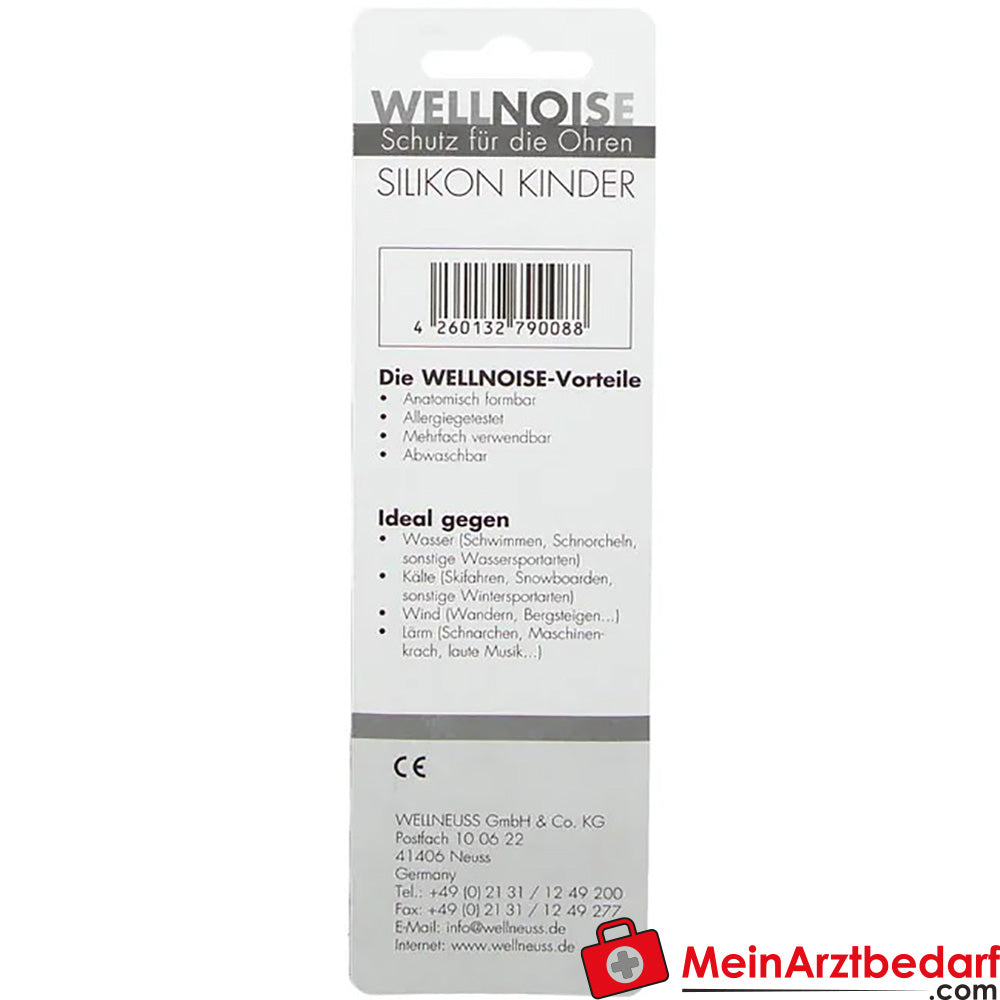 WELLNOISE Ohrenstopfen Blister für Kinder, 8 St..