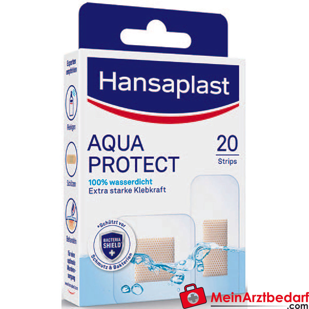 Hansaplast Aqua Protect, 20 Strips / 2 Größen.