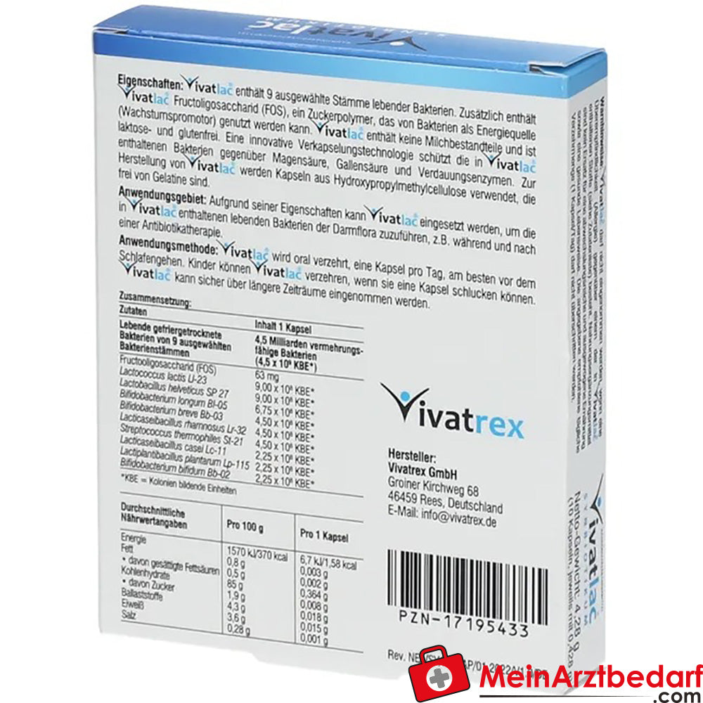 VIVATLAC Synbiotikum, 10 St..