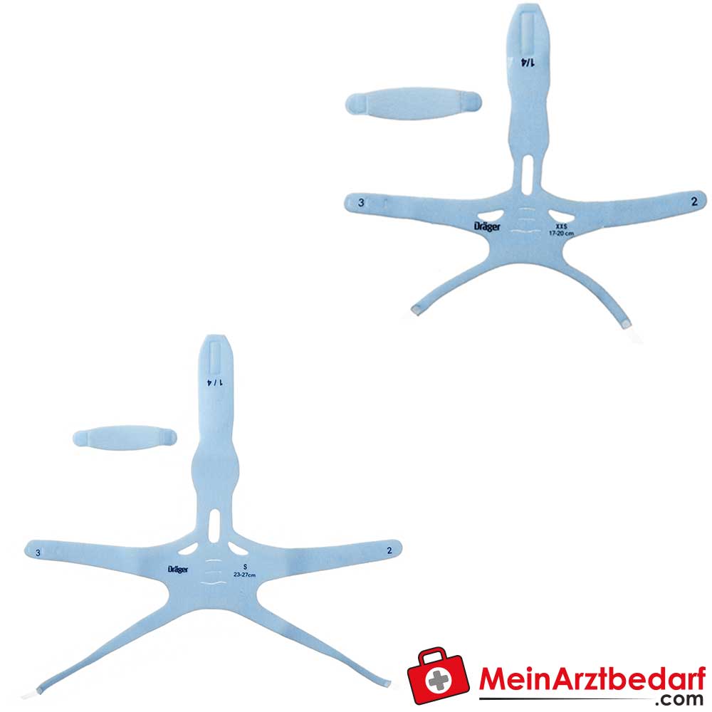 Dräger Kopfbänder für Neonaten in den Größen XXS-XL, 5 Stk..