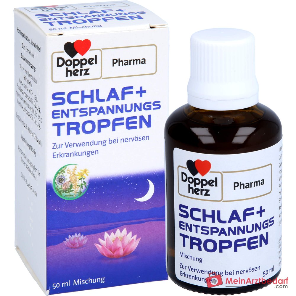 DoppelherzPharma Krople na sen i relaks Valeriana, Passiflora, Avena, Hypericum 11 ml