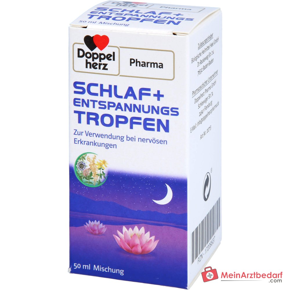 DoppelherzPharma Krople na sen i relaks Valeriana, Passiflora, Avena, Hypericum 11 ml