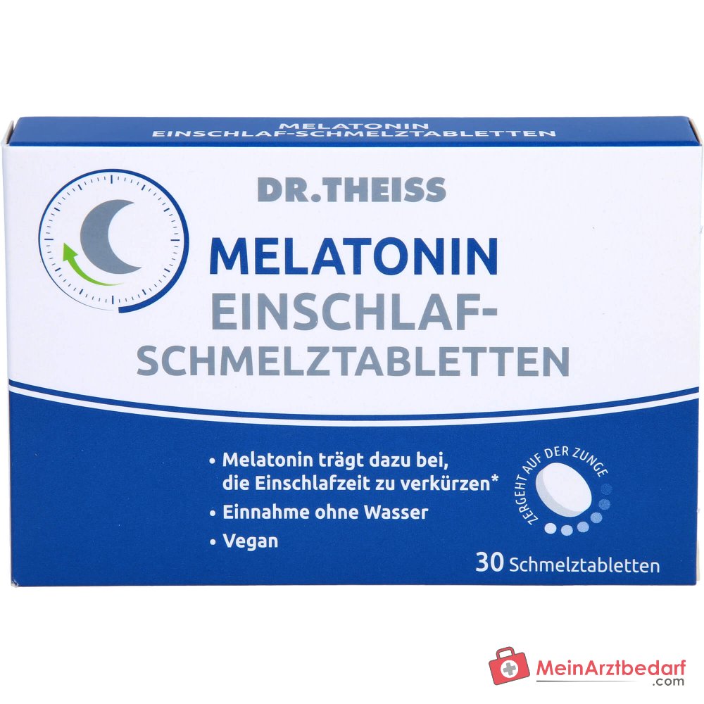 Dr. Theiss Melatonin Einschlaf-Schmelztabletten mit Melatonin, 30 St..