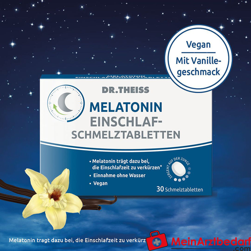 Dr. Theiss Melatonin Einschlaf-Schmelztabletten, 30 St..