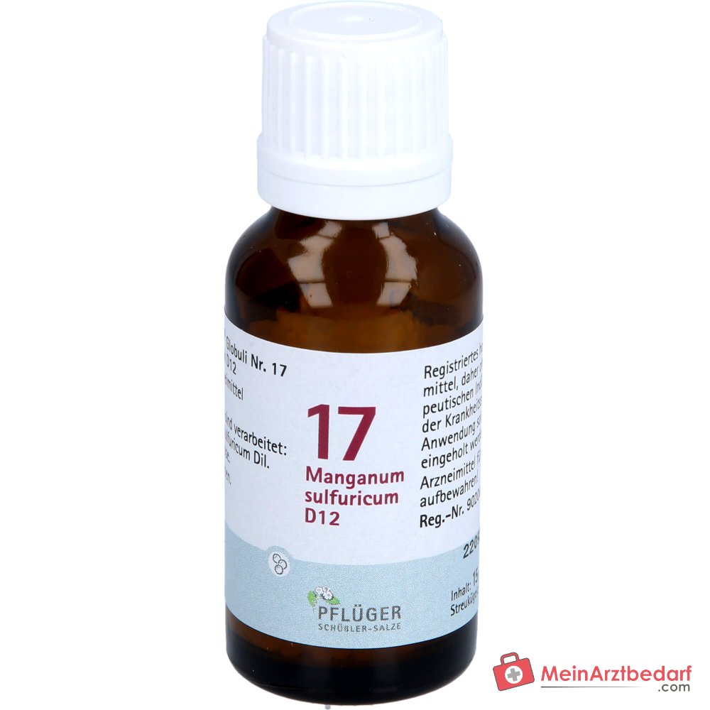 Pflüger Biochemie Globuli Nr. 17 Manganum sulfuricum D12 korrels, 15 g