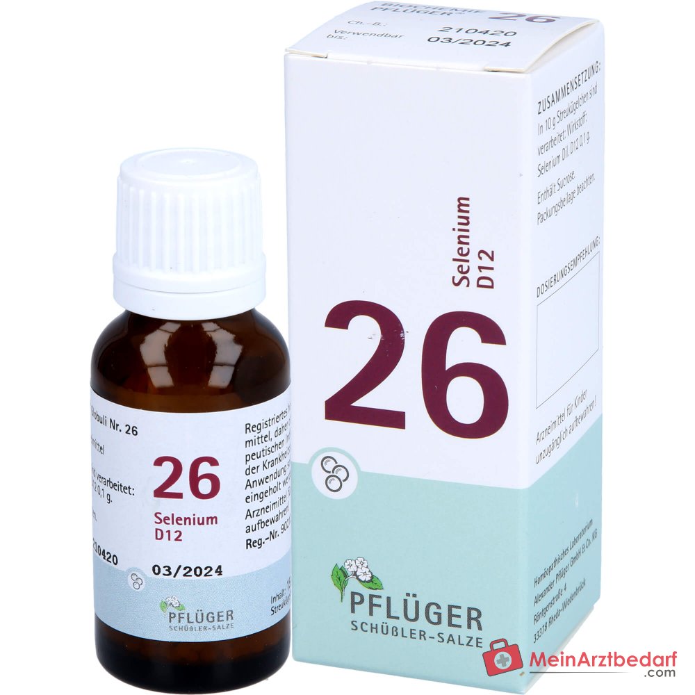 Biochemie Pflüger Globuli n° 26 Selenium D12 Granules, 15 g