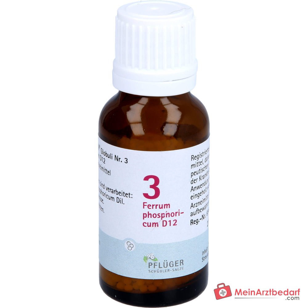 Pflüger Biochimica Globuli n. 3 Ferrum phosphoricum D12 granuli, 15 g