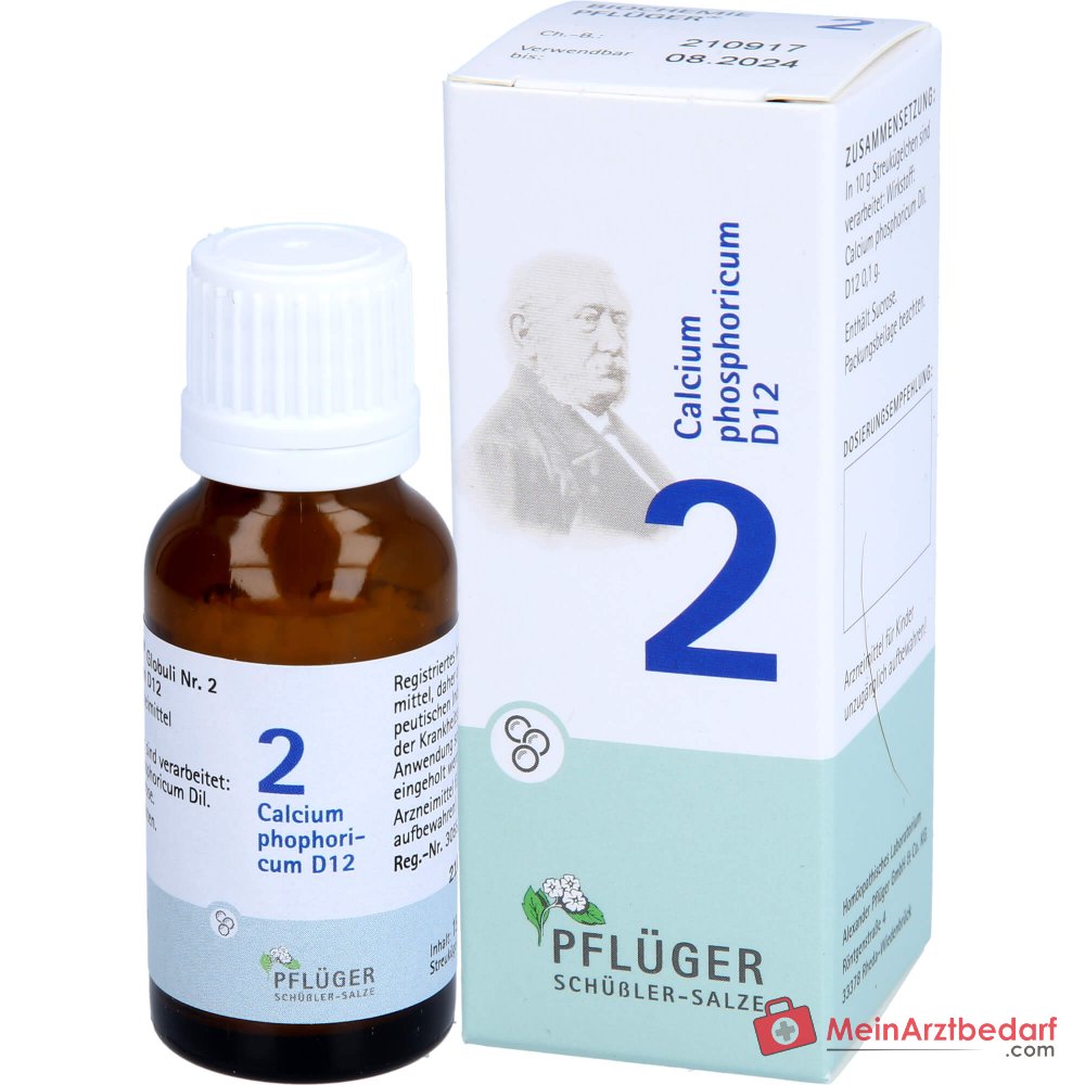Pflüger Biochemie Globuli Nr. 2 Calcium phosphoricum D12 Globuli, 15 g