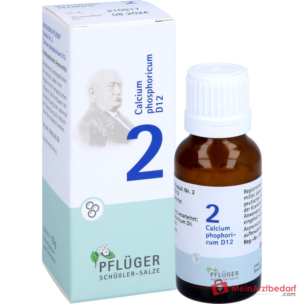 Pflüger Biochemia Globuli N. 2 Calcium phosphoricum D12 Globuli, 15 g
