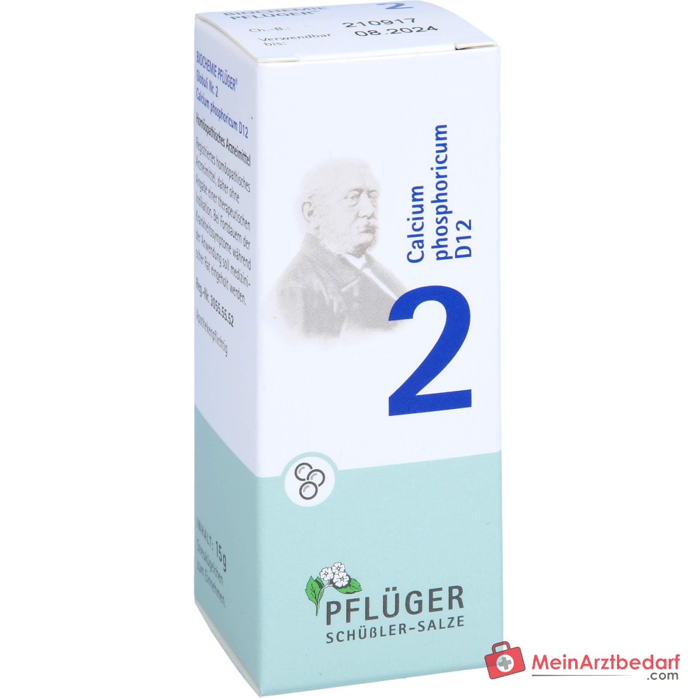Pflüger Biochemia Globuli N. 2 Calcium phosphoricum D12 Globuli, 15 g