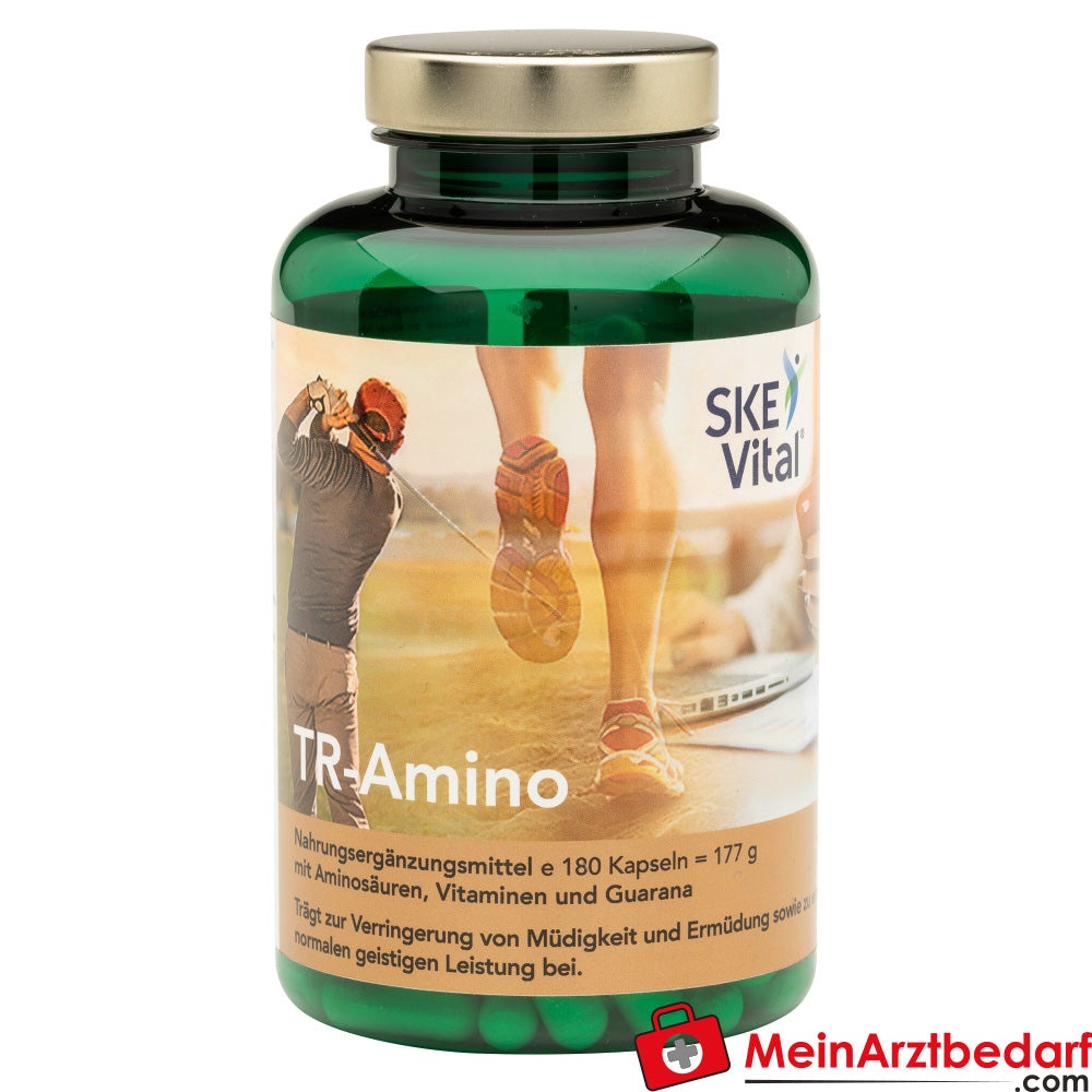 SKE Vital TR-Amino Aminosäuren-Komplex mit Coenzym Q10 und Guarana Kapseln 180 Stück.