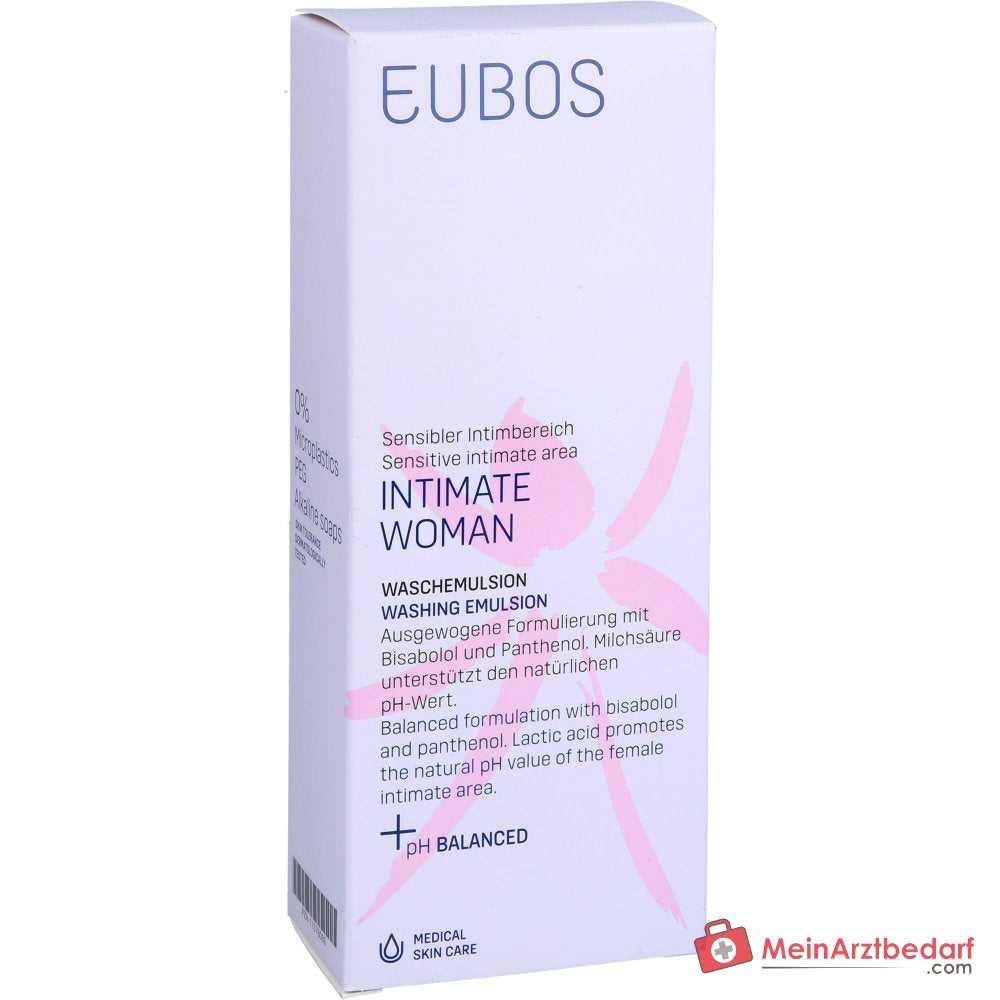 Eubos Intimate Woman Waschemulsion Bisabolol / Panthenol / Milchsäure Waschlotion, 200 ml.