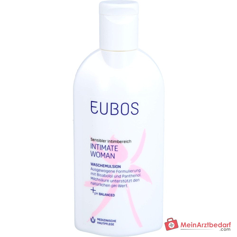 Eubos Intimate Woman Waschemulsion Bisabolol / Panthenol / Milchsäure Waschlotion, 200 ml.