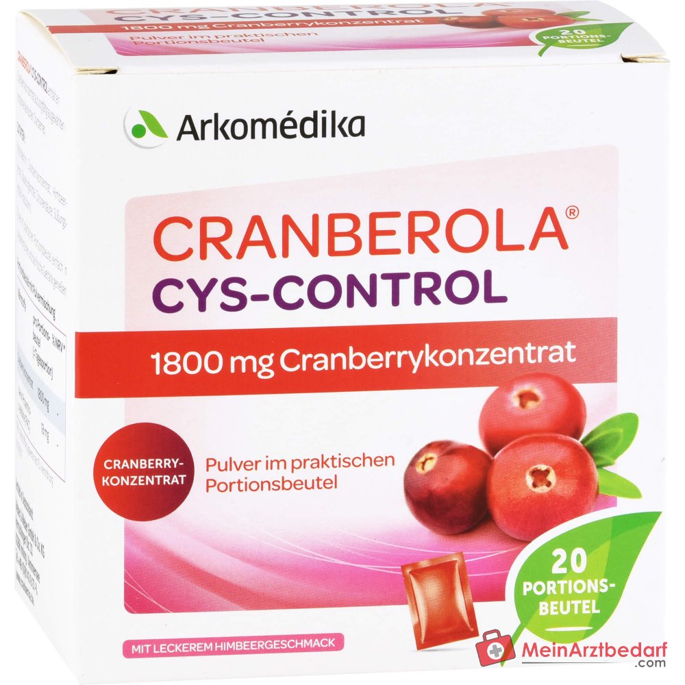 Cranberola Cys Control polvere 1800 mg di mirtillo rosso (18 mg di PAC) 20 x 5 g