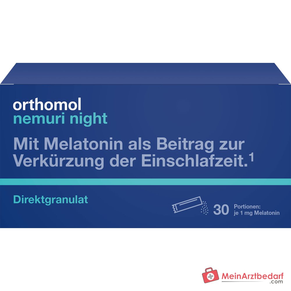 Orthomol Nemuri night Direktgranulat, 30 Beutel.