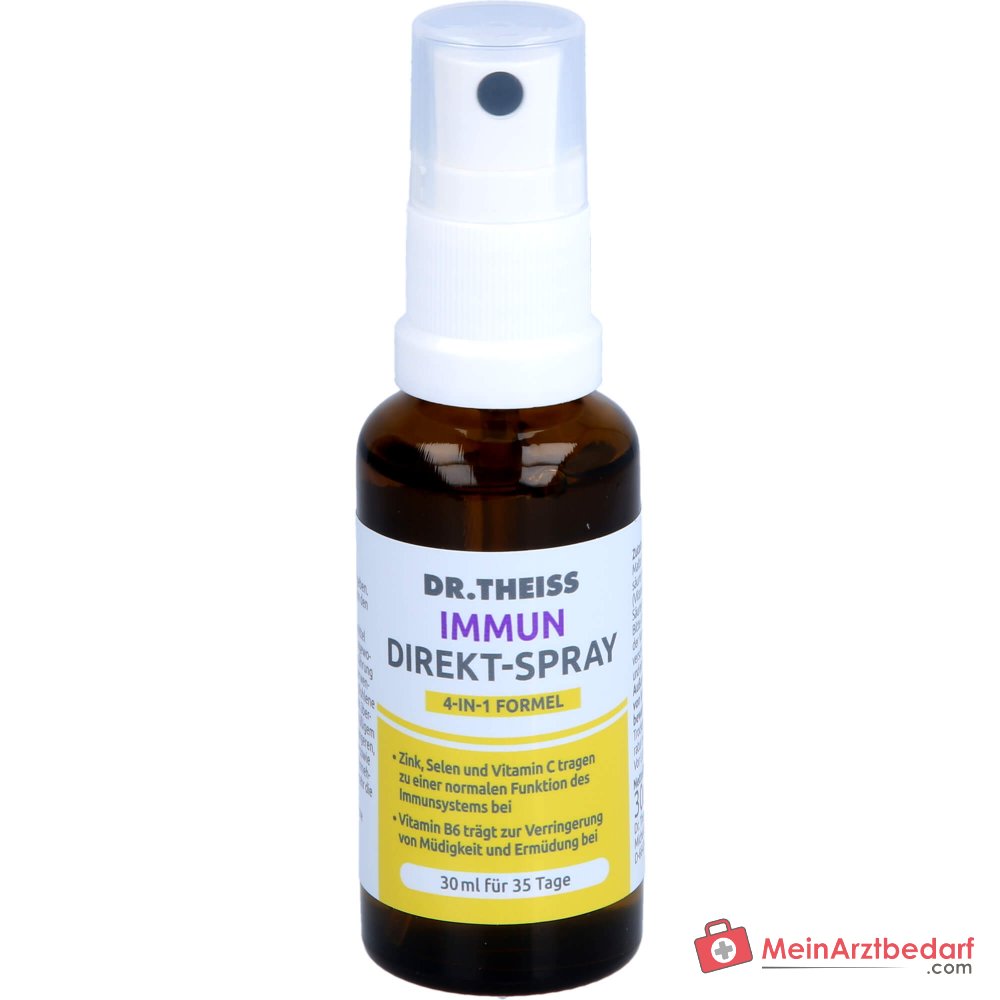 Dr. Theiss Immun Direkt-Spray Vitamin B6 / Vitamin C / Selen / Zink Mundspray, 30 ml.