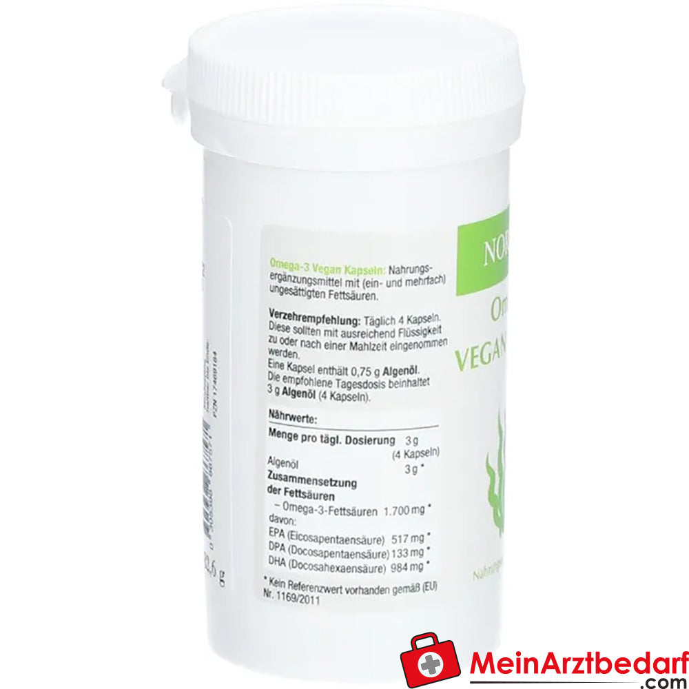NORSAN Omega-3 Vegan Algenöl Kapseln, 80 St..