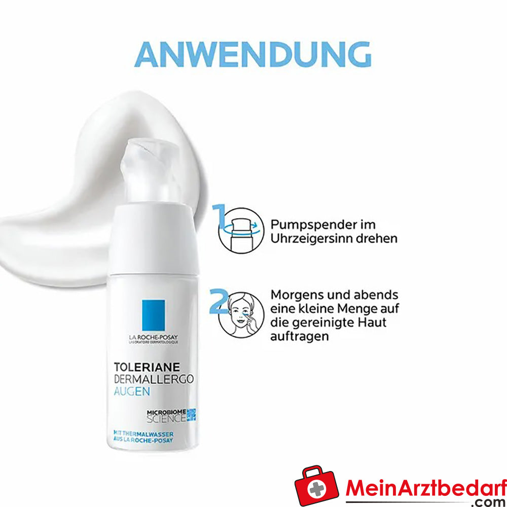 Toleriane Dermallergo Augencreme|für zu Allergien neigende oder überempfindliche Augenpartie, 20ml.