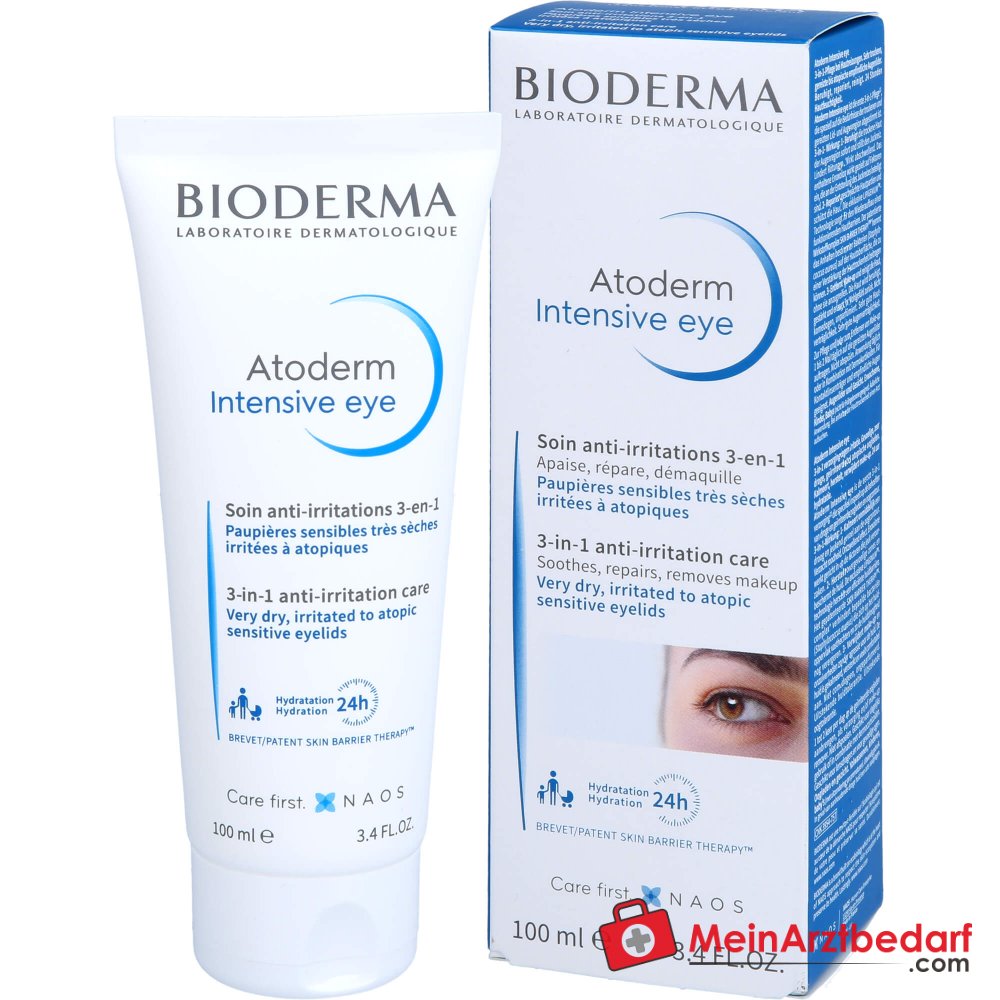Bioderma Atoderm Intensive Eye 3-in-1 Augenpflege, 100 ml.