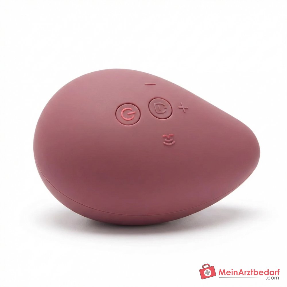 Momcozy Laktations-Massagegerät 2-in-1 mit Wärme und Vibration, 6 Intensitätsstufen, IPX7 wasserdicht, magnetisch USB-aufladbar, Rosa