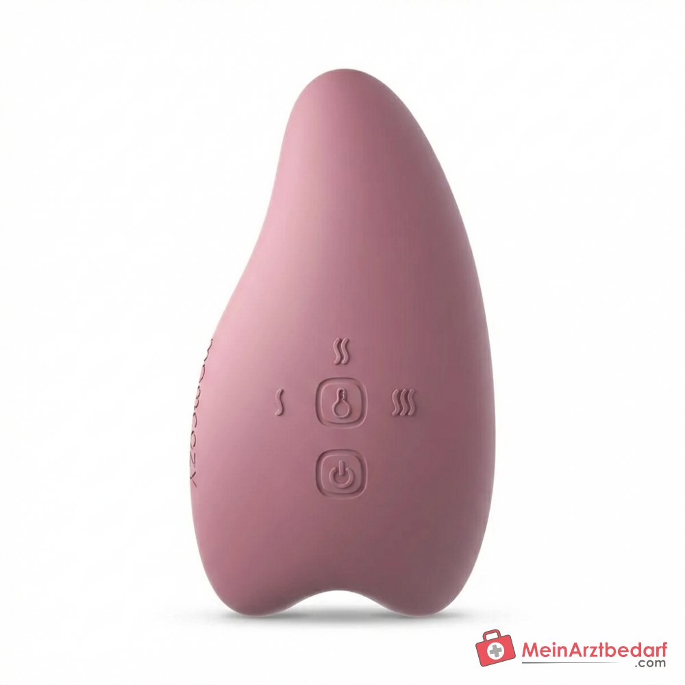 Momcozy Laktations-Massagegerät 2-in-1 mit Wärme und Vibration, 6 Intensitätsstufen, IPX7 wasserdicht, magnetisch USB-aufladbar, Rosa