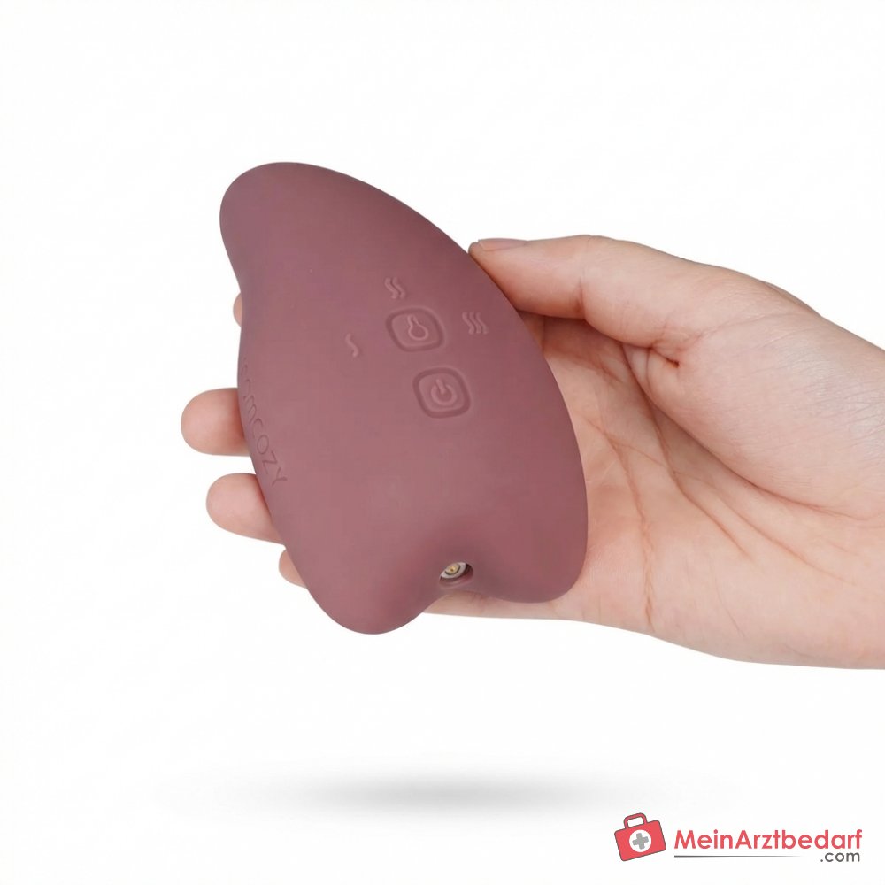 Momcozy Laktations-Massagegerät 2-in-1 mit Wärme und Vibration, 6 Intensitätsstufen, IPX7 wasserdicht, magnetisch USB-aufladbar, Rosa