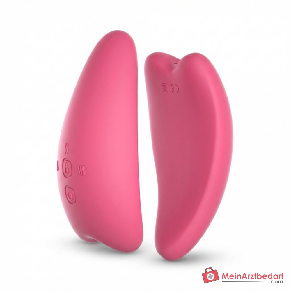 Momcozy Brustmassagegerät 2-in-1 mit Wärme und Vibration, 2 Modi, 6 Intensitätsstufen, IPX7 wasserdicht, magnetisches USB-Laden, BPA-frei