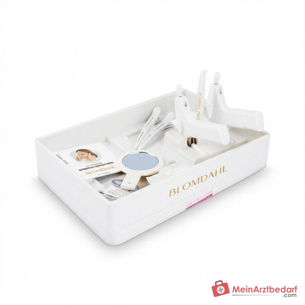 Blomdahl Starter-Kit Ohrlochstechsystem mit 2 Instrumenten, Übungsohr, Hautmarker und Spiegel.