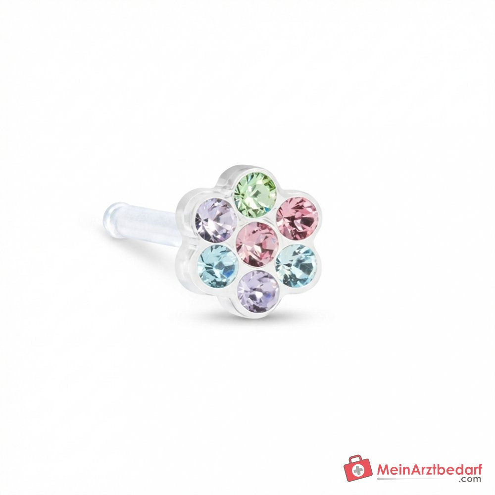 Blomdahl Erstohrstecker Daisy Kunststoff Light Fantasy, 5 mm, 10 Stk..