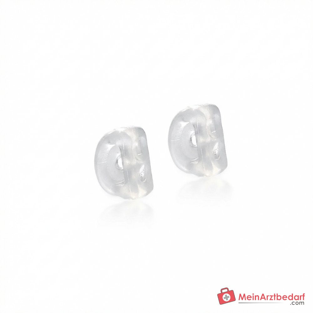 Blomdahl Ohrring-Verschluss für Erstohrstecker, medizinischer Kunststoff, 10 Stk..