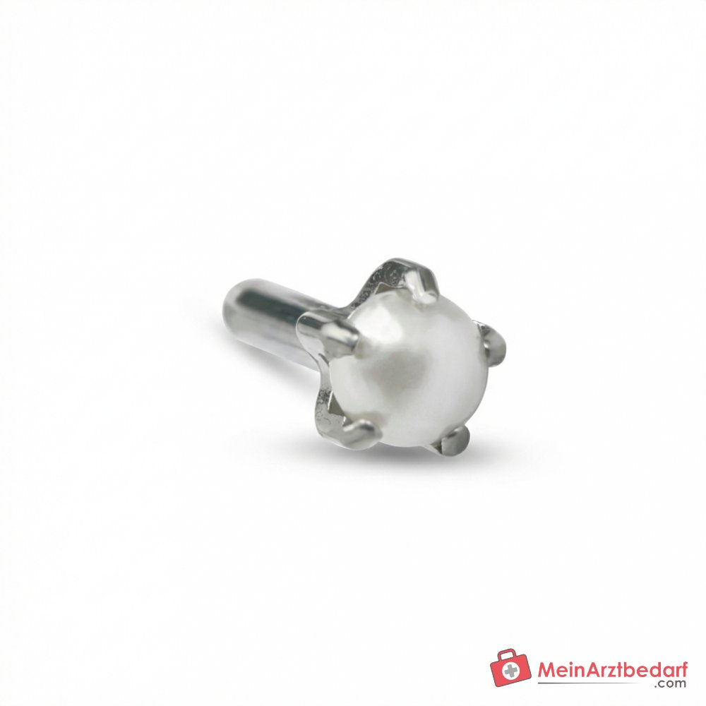 Blomdahl Erstohrstecker Tiffany silber mit Perle, 4 mm, 10 Stk..