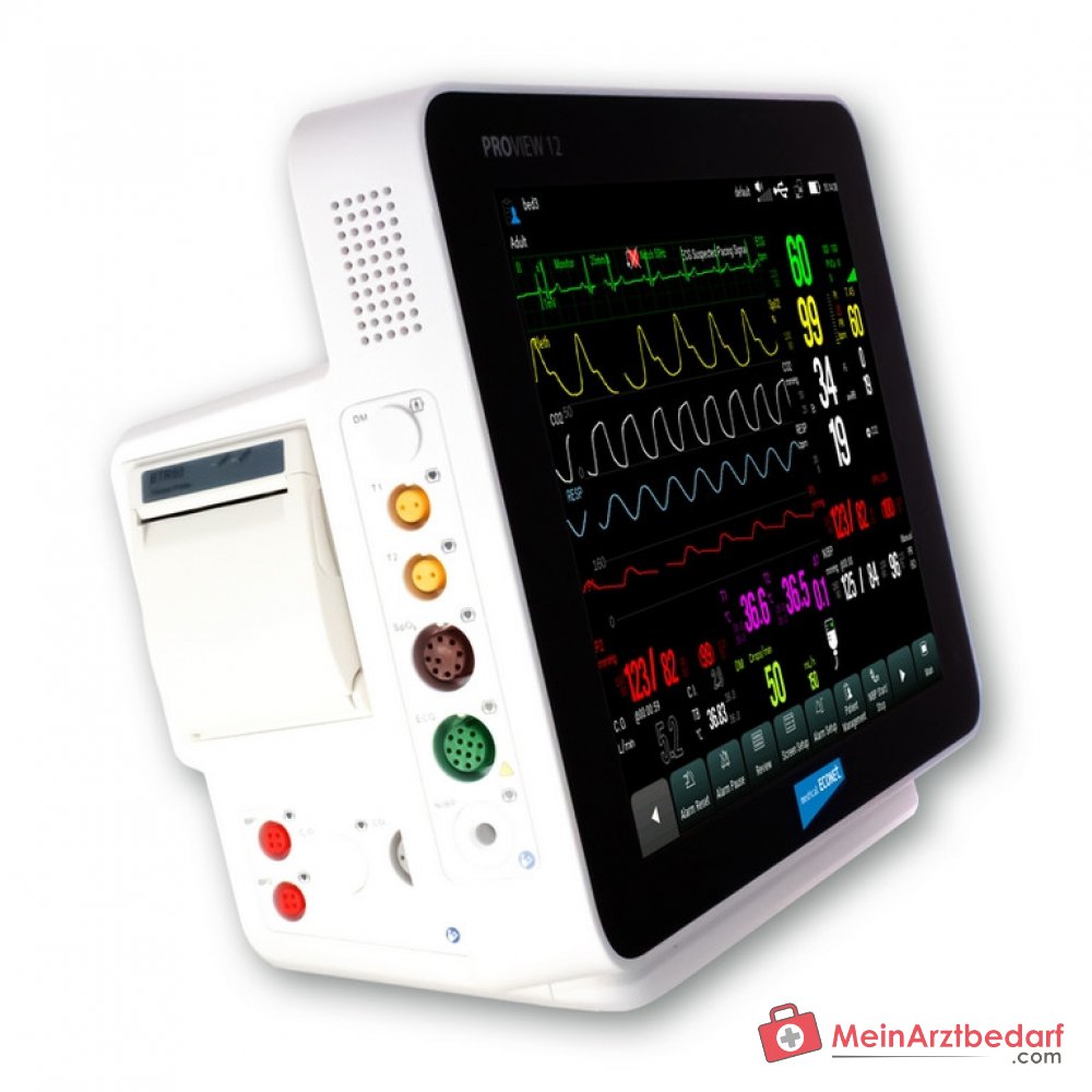 medical ECONET PROview monitor de pacientes 12 con EKG de 12 canales