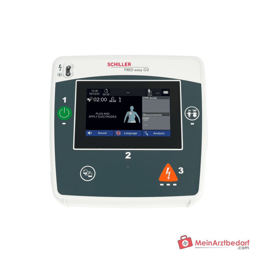 SCHILLER FRED easy G2 defibrillator, AED with CPR feedback
