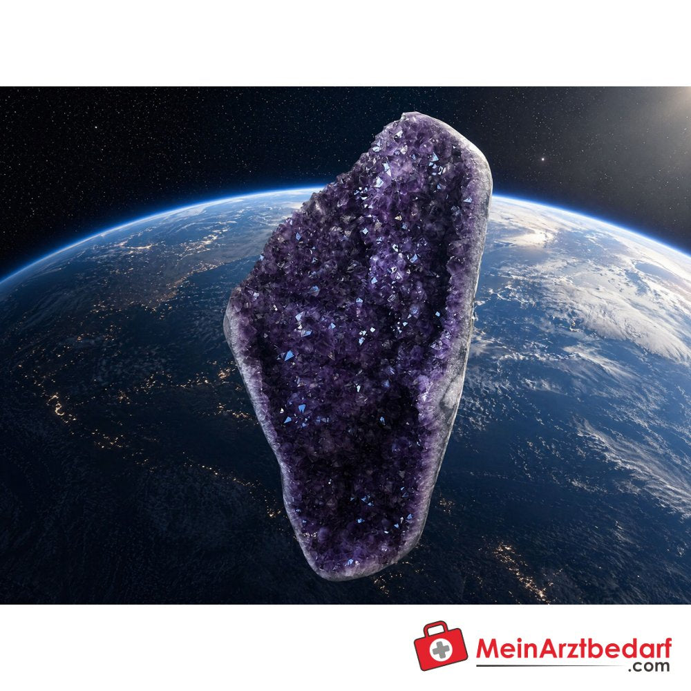 Amethyst-Freiform 103 cm A-Qualität Brasilien mit Stahlsockel Unikat.