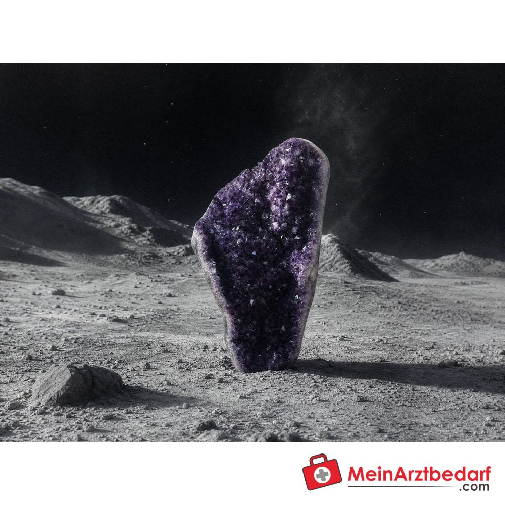 Amethyst-Freiform 103 cm A-Qualität Brasilien mit Stahlsockel Unikat.