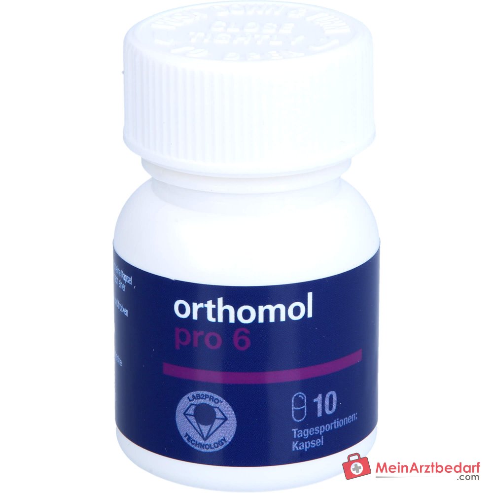Orthomol Pro 6 Kapseln mit Darmsymbionten und Vitamin C, 10 St..