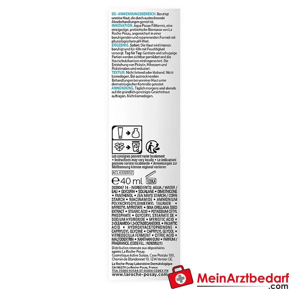 La Roche Posay EFFACLAR H ISO-BIOME Feuchtigkeitspflege, 40ml.
