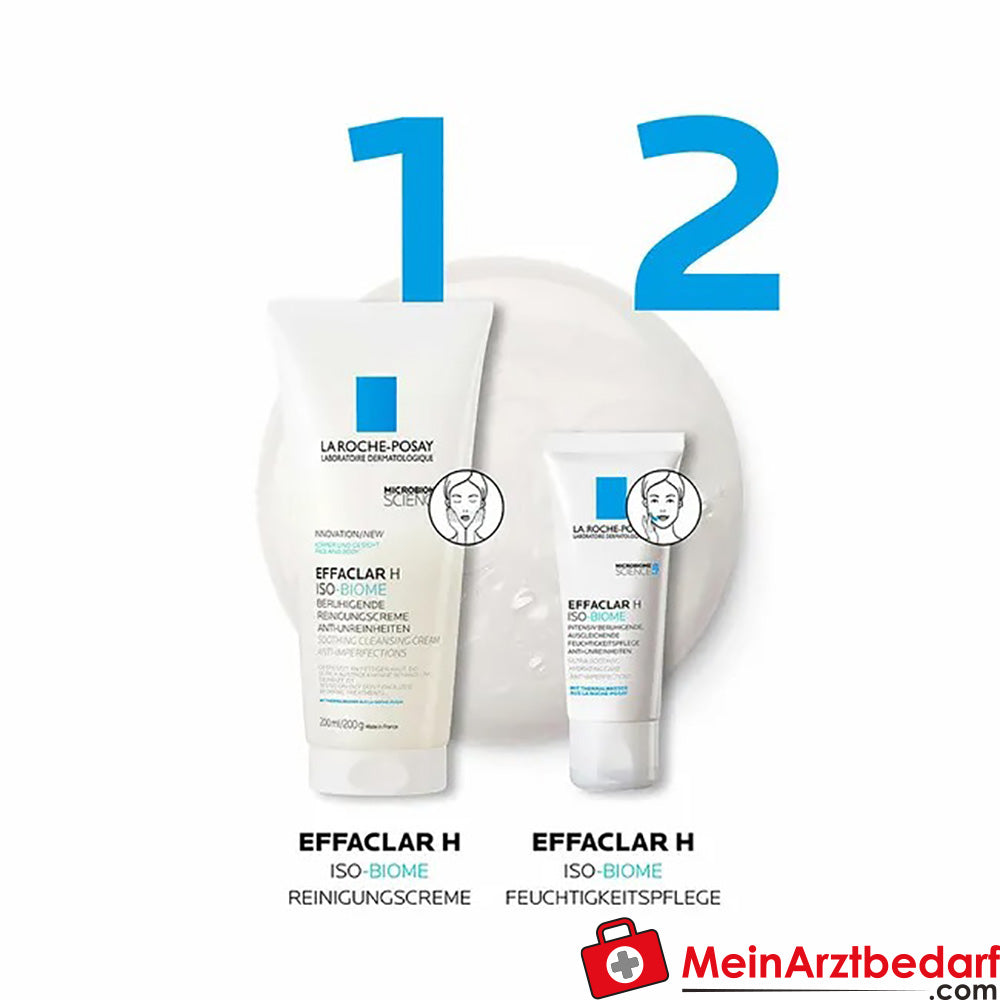 La Roche Posay EFFACLAR H ISO-BIOME Reinigungscreme für das Gesicht, 200ml.