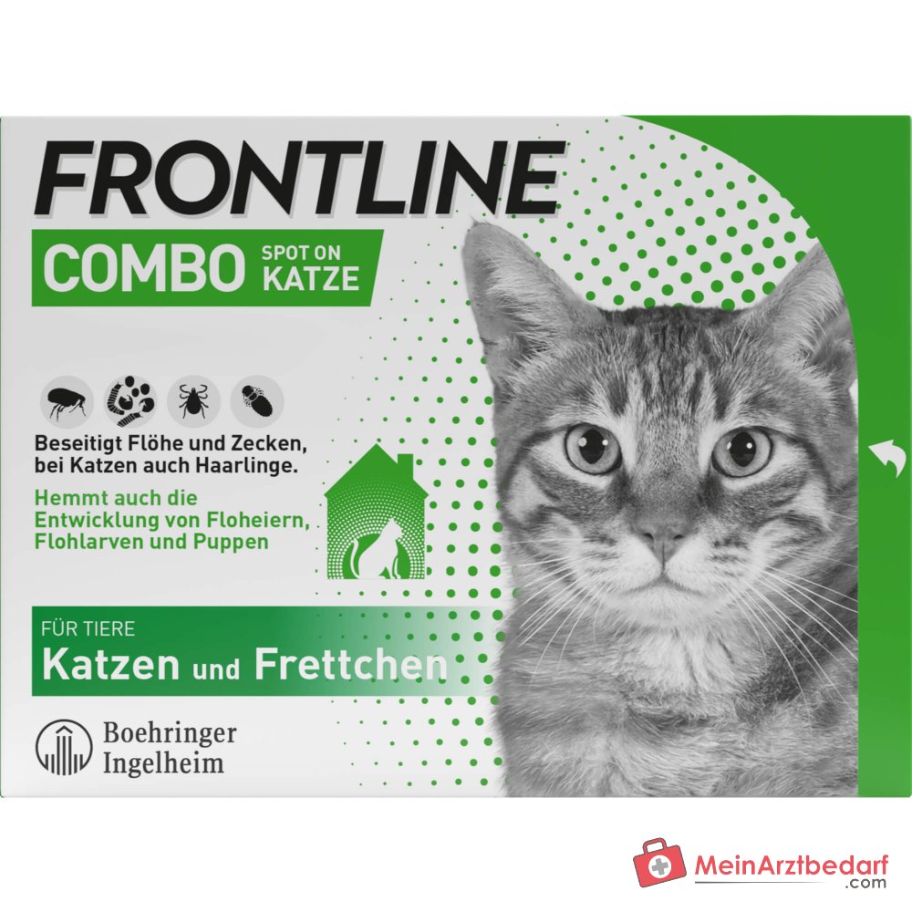 FRONTLINE COMBO Fipronil + (S)-Metopreno Solución spot-on gato 6 piezas