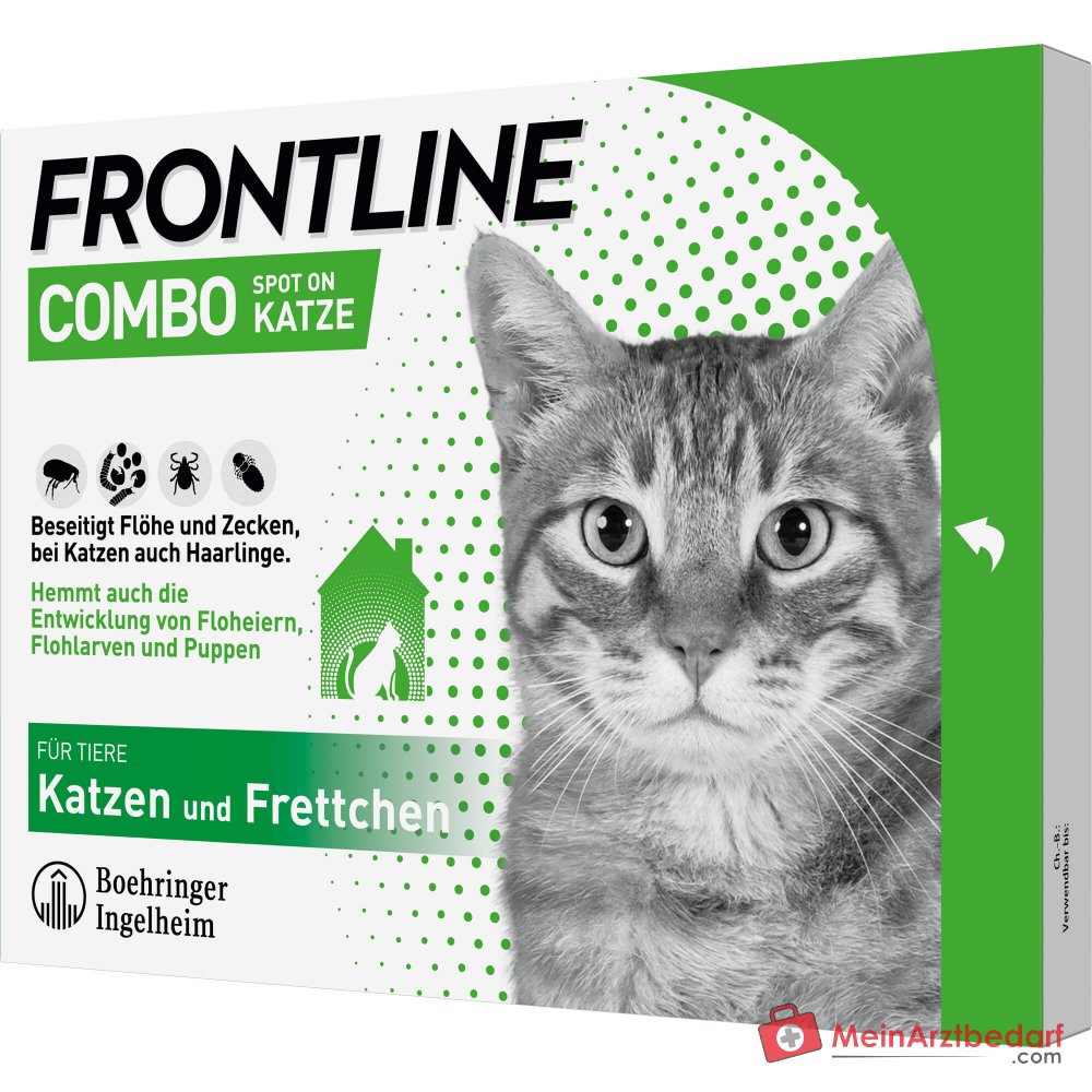 FRONTLINE COMBO Fipronil + (S)-Metopreno Solución spot-on gato 6 piezas