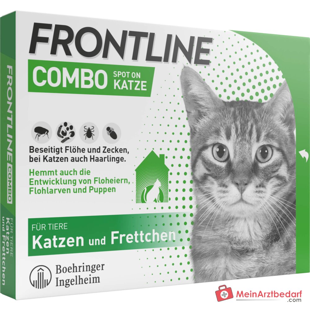 FRONTLINE COMBO Fipronil + (S)-Metopreno Solución spot-on gato 6 piezas