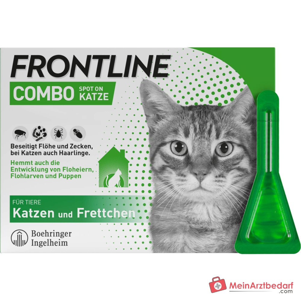 FRONTLINE COMBO Fipronil + (S)-Metopreno Solución spot-on gato 6 piezas