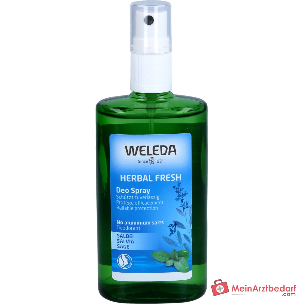 Weleda Déodorant Spray Herbal Fresh à base d'huile de sauge, 100 ml