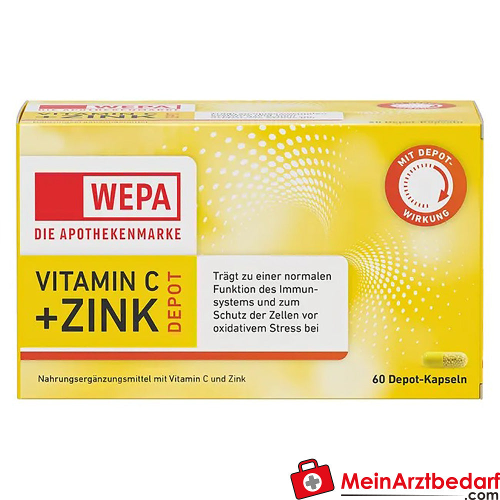 WEPA Vitamin C+Zink Kapseln, 60 St..