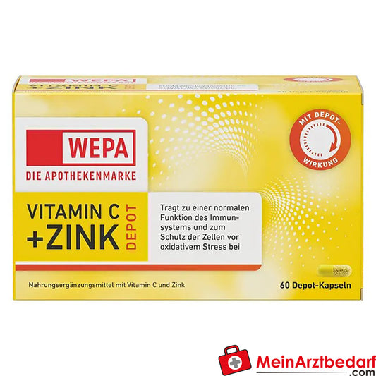 WEPA Vitamin C+Zink Kapseln, 60 St..