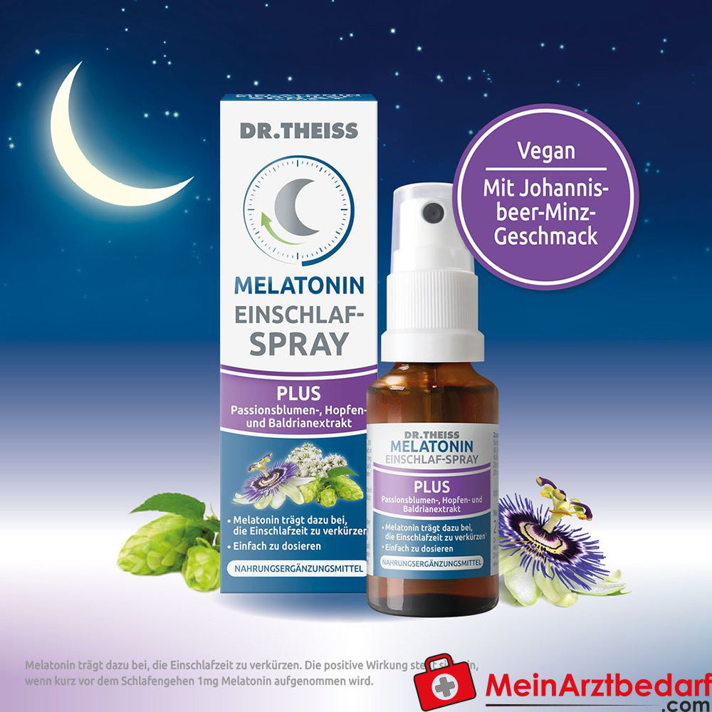 DR. THEISS Melatonin Einschlaf-Spray Plus, 20ml.