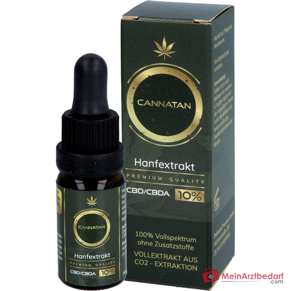 CANNATAN Hanfextrakt CBD 10% Mundöl Tropfflasche