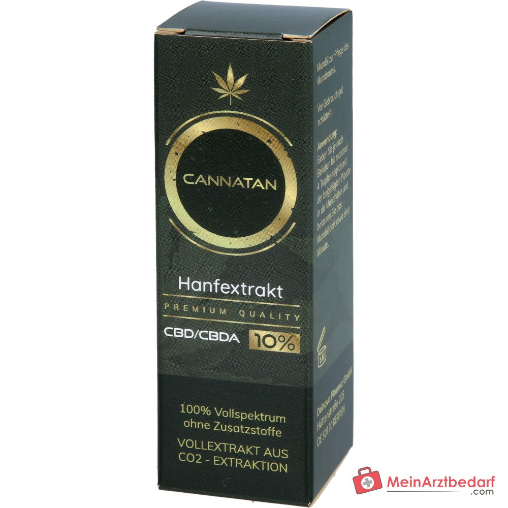 CANNATAN Hanfextrakt CBD 10% Mundöl Tropfflasche